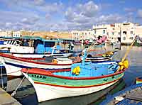 The small fishing harbour in Bizerte