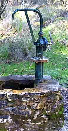 The pump at the Argyle Spring