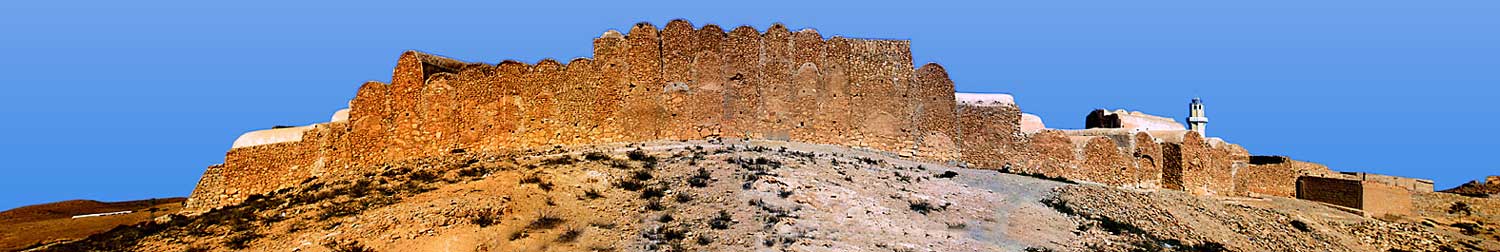 View from the outside Ksar Ouled Soltaine