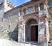 The entrance to the Ypsilou Monastery