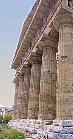Greek temple in Paestum, Italy