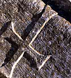 Ancient carvings are strewn around the site