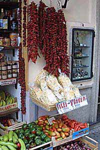 shop entrance in Tropea