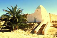 The entrance to the abandoned town of Tamerza