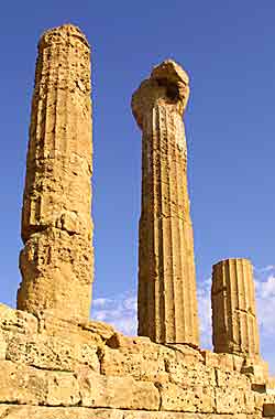 Ancient columns - temples at Agrigento